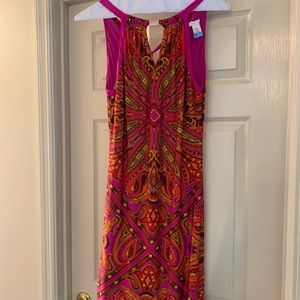 Cache Medium Retro Fabric Midi Dress